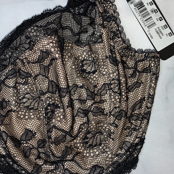 36J Fantasie Susanna Side Support Black Nude Bra - Picture 4 of 14